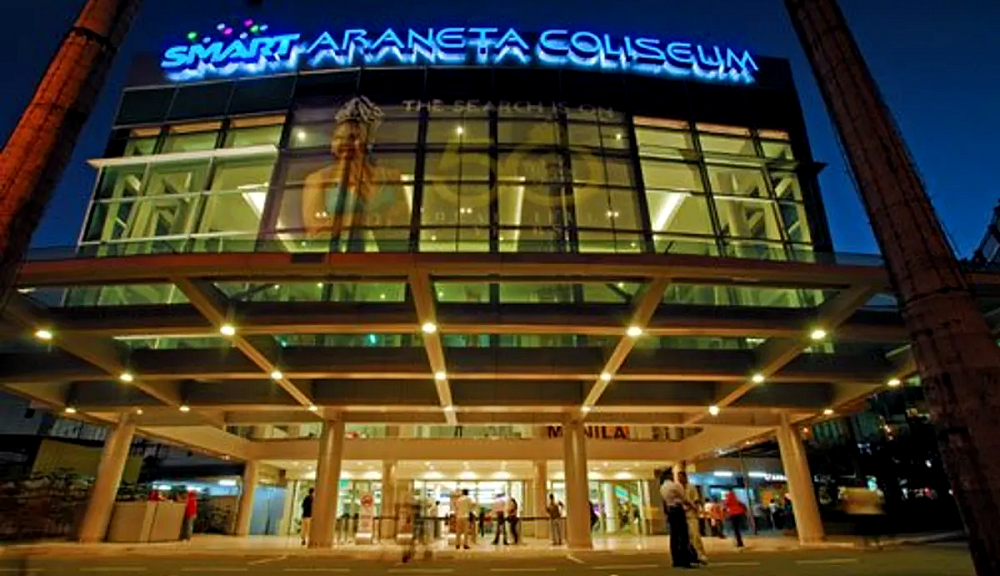 Araneta Coliseum boxing venue in Quezon City, Philippines