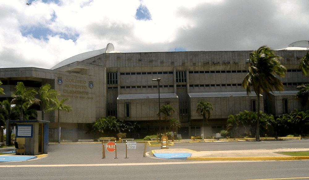 Coliseo Roberto Clemente boxing venue in San Juan, Puerto Rico