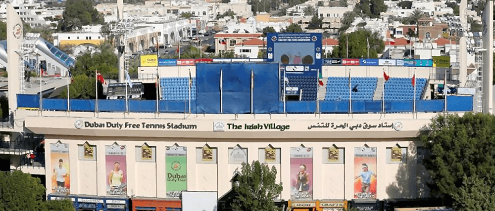 Duty Free Tennis Stadium boxing venue in Dubai, UAE
