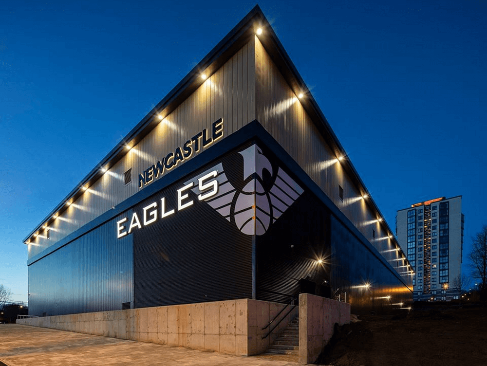 Eagles Community Arena boxing venue in Newcastle, England