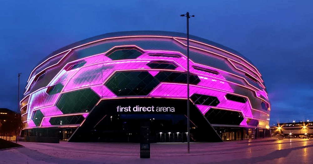 First Direct Arena boxing venue in Leeds, England