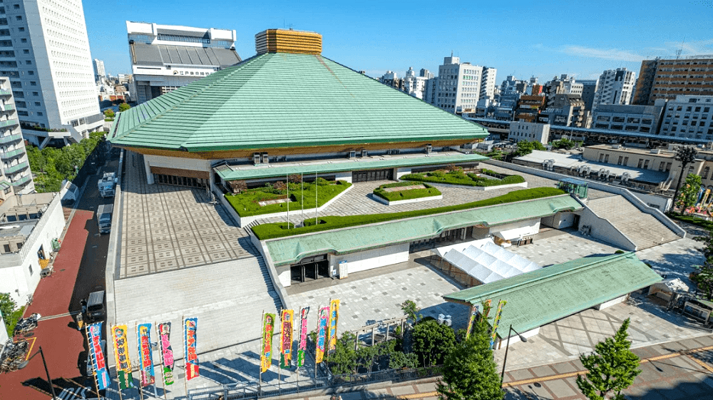 Kokugikan boxing venue in Tokyo, Japan