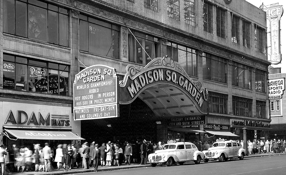 Madison Square Garden boxing venue in New York, USA