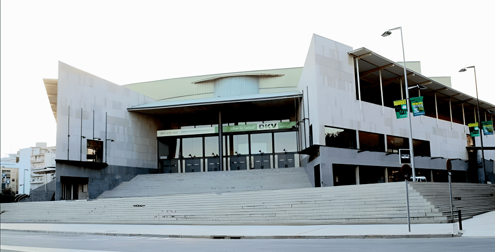 Palau Olimpic boxing venue in Badalona, Spain