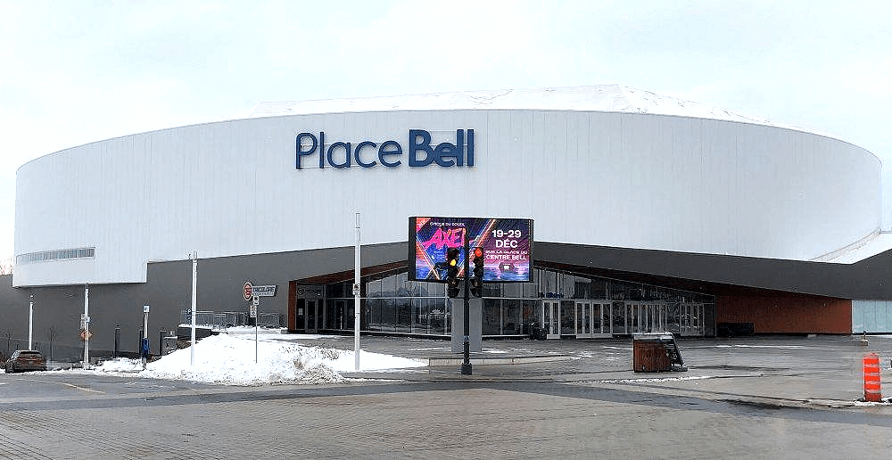 Place Bell boxing venue in Laval, Canada