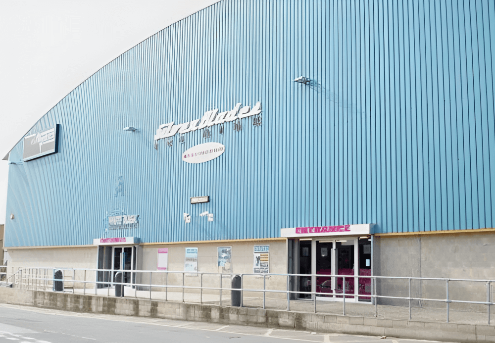 Planet Ice boxing venue in Altrincham, England