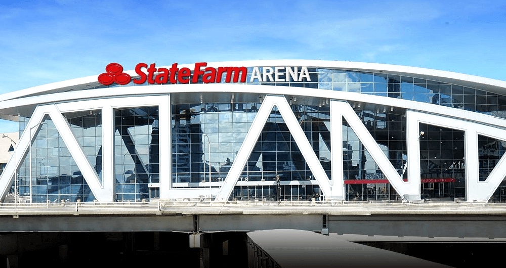 State Farm Arena boxing venue in Atlanta, USA