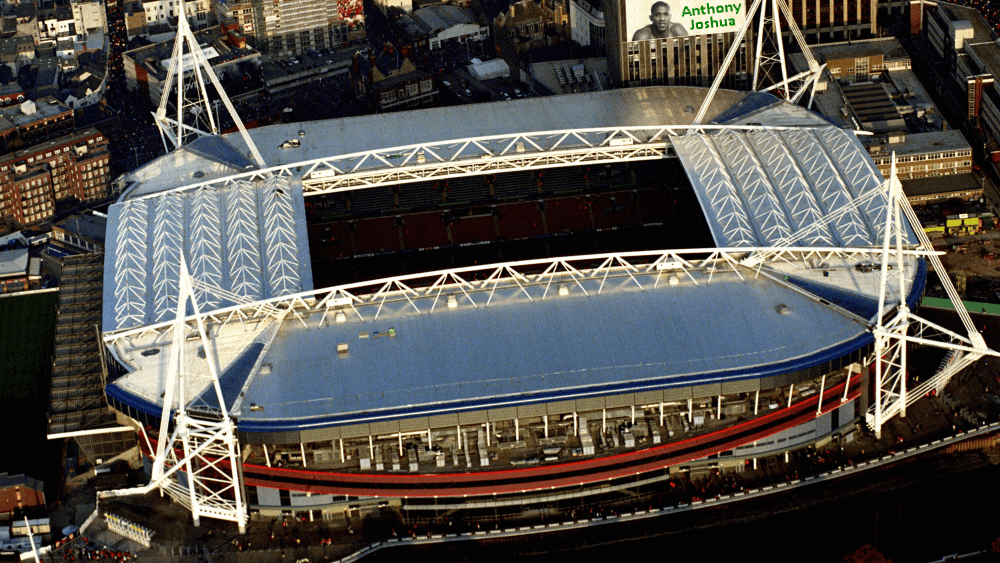The Principality Stadium boxing venue in Cardiff, Wales