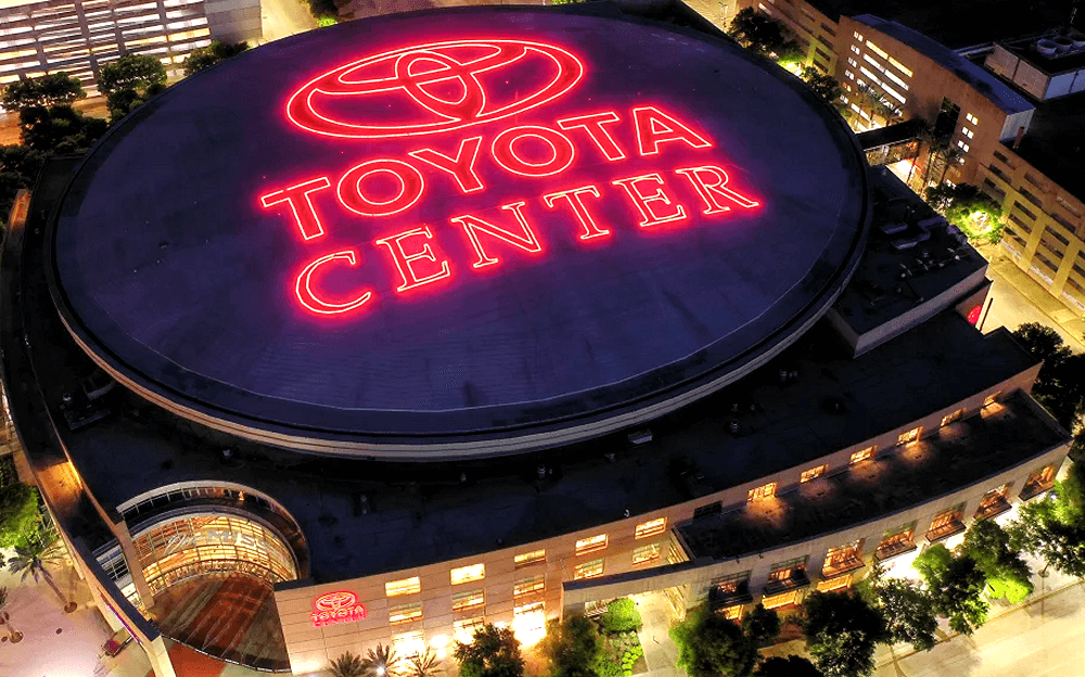 Toyota Center boxing venue in Houston, USA
